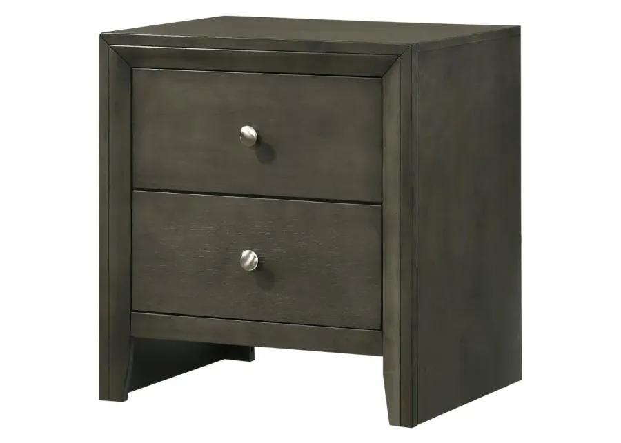 Serenity 2-drawer Nightstand Mod Grey