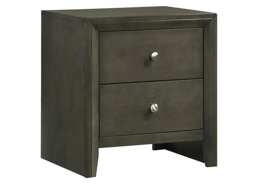 Serenity 2-drawer Nightstand Mod Grey