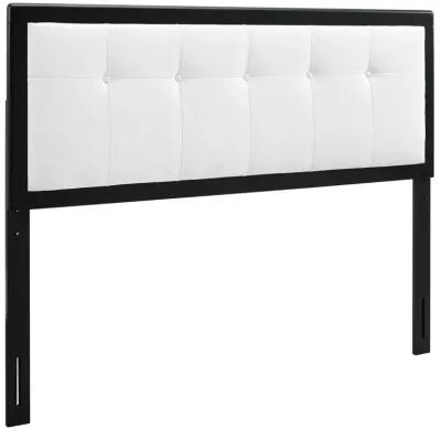 Draper Tufted Full Fabric and Wood Headboard