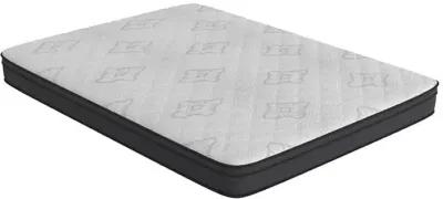 Evie 9.25" California King Mattress White and Black