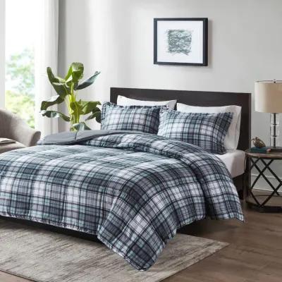 Madison Park Essentials Parkston Grey 3M Scotchgard Down Alternative All Season Comforter Set