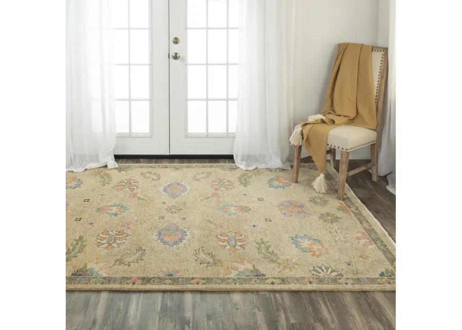 Envision Beige  Hand Spun Wool 9'x12' Rectangle Rug