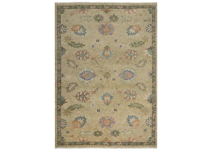 Envision Beige  Hand Spun Wool 9'x12' Rectangle Rug