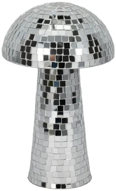 12" Mosaic Mushroom, Silver