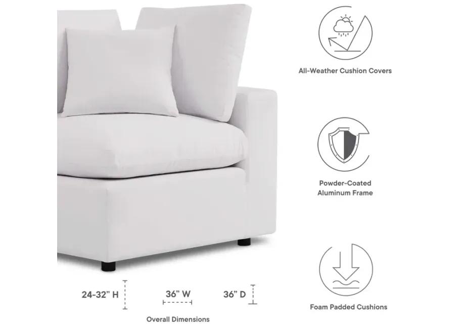 Commix Overstuffed Outdoor Patio Corner Chair