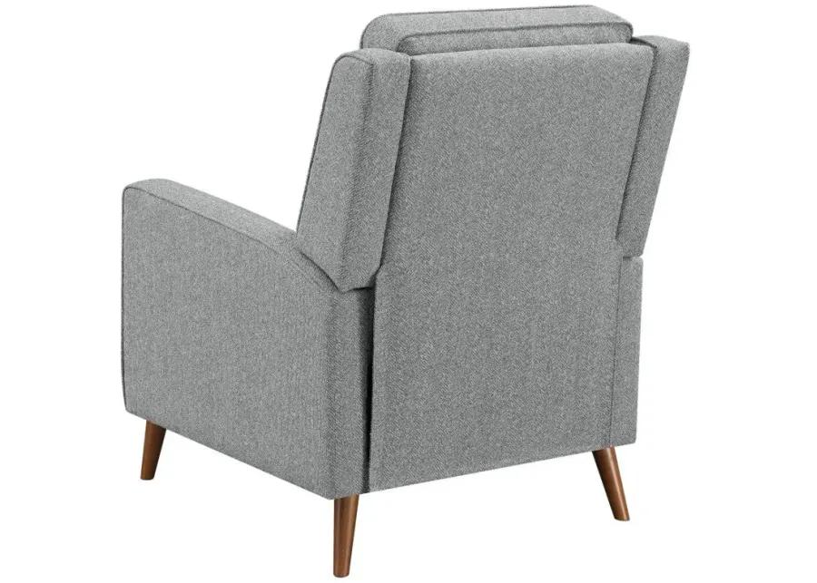 Davidson Upholstered Tufted Push Back Recliner Grey