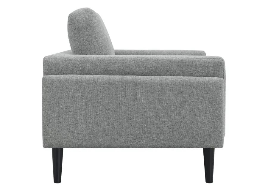 Rilynn 3-piece Upholstered Track Arms Sofa Set Grey