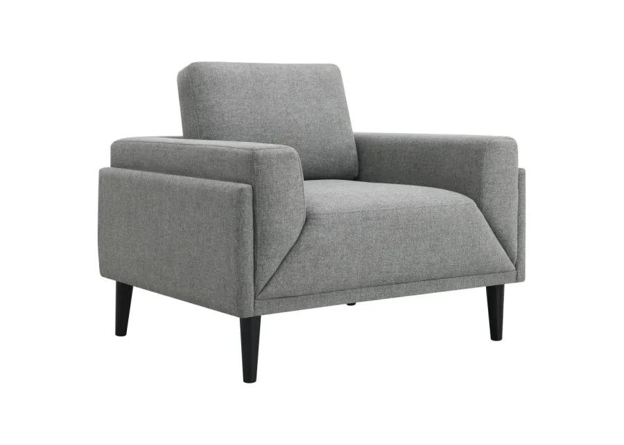 Rilynn 3-piece Upholstered Track Arms Sofa Set Grey