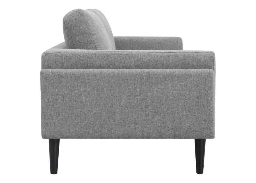 Rilynn 3-piece Upholstered Track Arms Sofa Set Grey