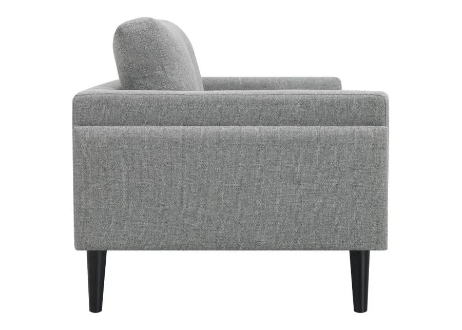 Rilynn 3-piece Upholstered Track Arms Sofa Set Grey