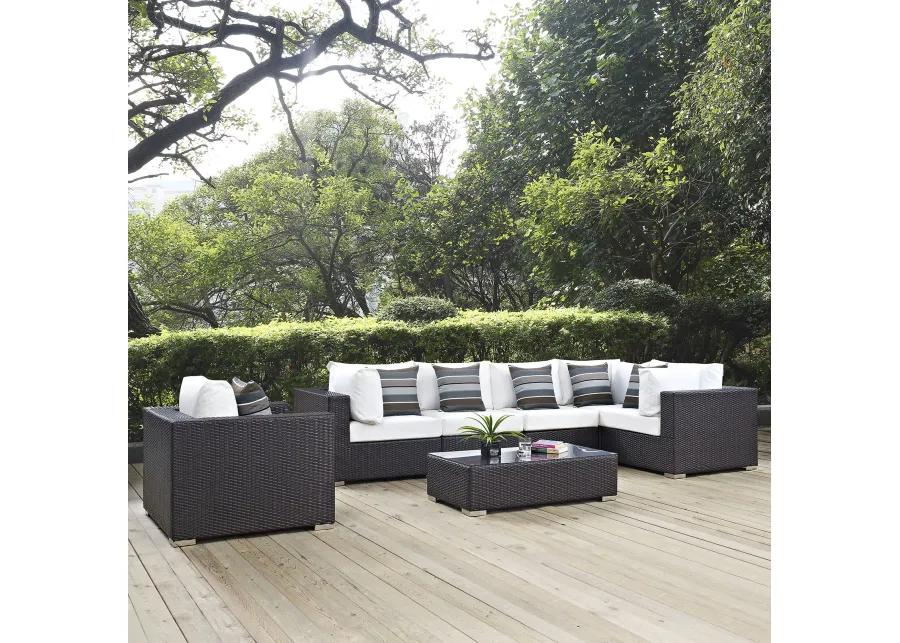 Convene 7 Piece Outdoor Patio Sectional Set