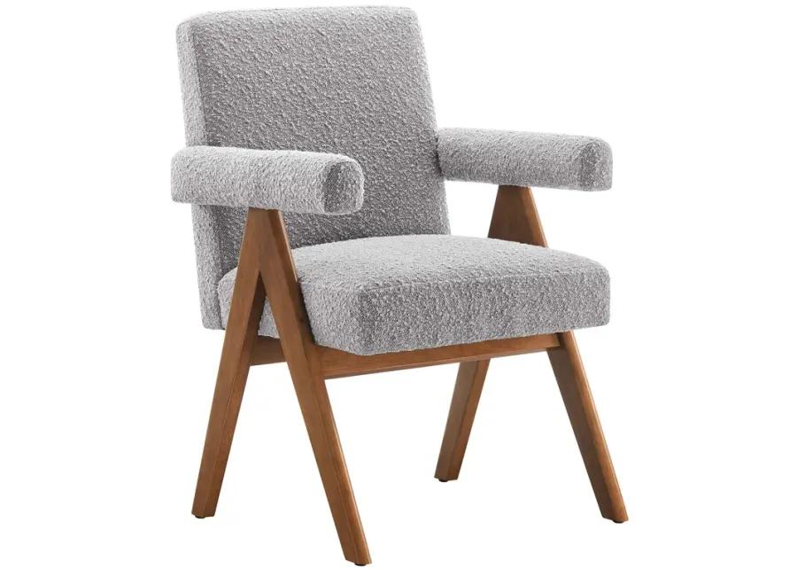 Lyra Boucle Fabric Dining Room Chair - Set of 2