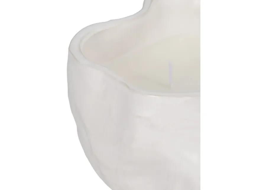 20oz Citro Candle Wavy Bowl, White