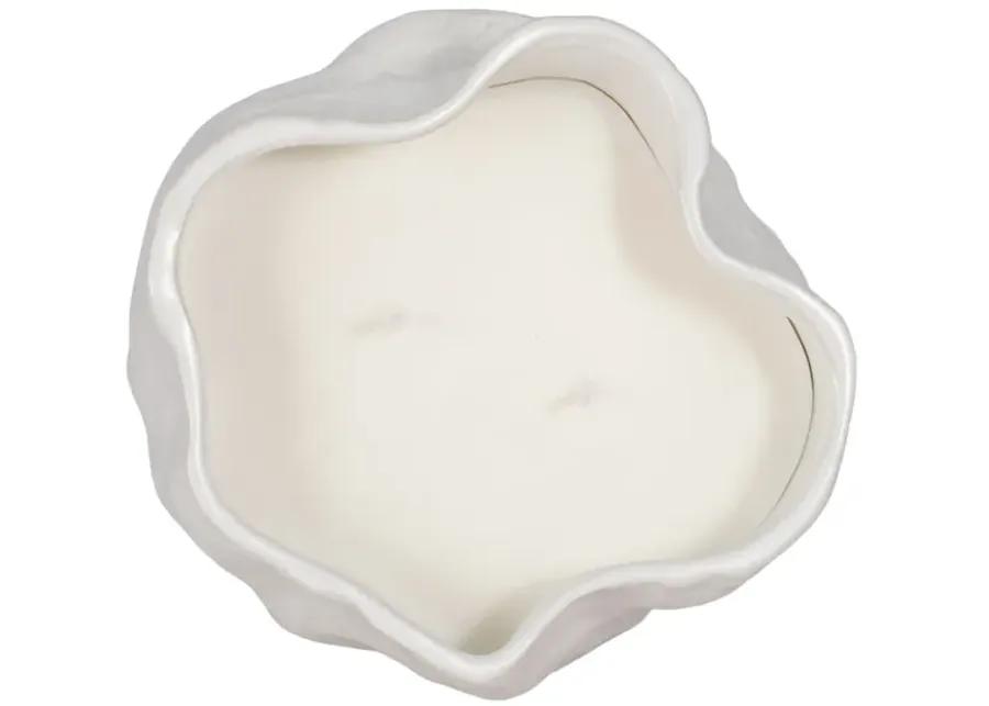 20oz Citro Candle Wavy Bowl, White