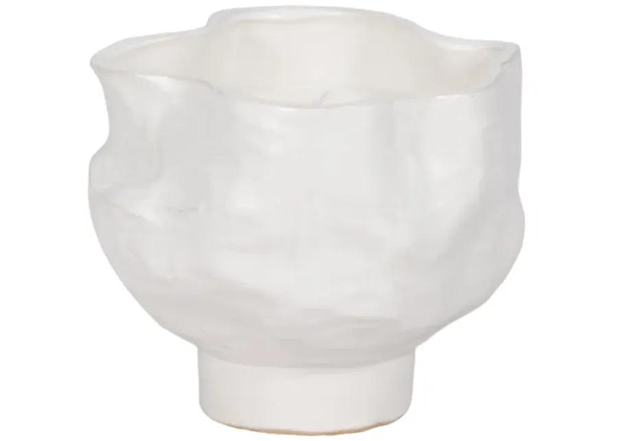 20oz Citro Candle Wavy Bowl, White