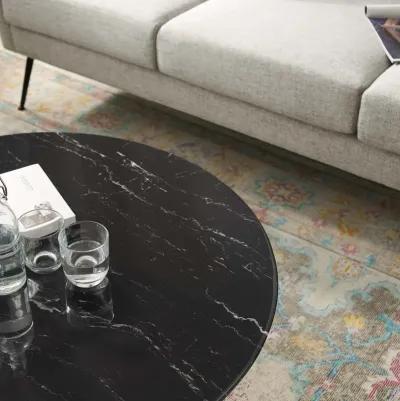 Lippa 36" Artificial Marble Coffee Table