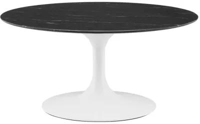 Lippa 36" Artificial Marble Coffee Table