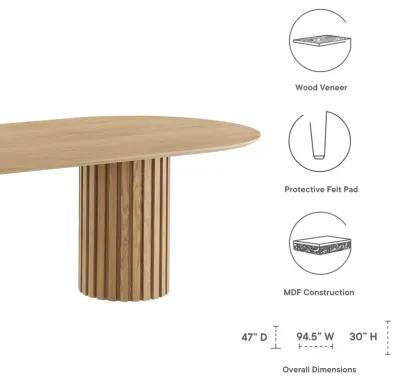 Senja 95" Oval Dining Table