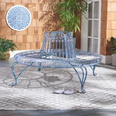 ALLY DARLING WROUGHT IRON 60.25 INCH W OUTDOOR TREE BENCH