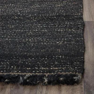 Bengal Black  Jute 9'x12' Rectangle Rug