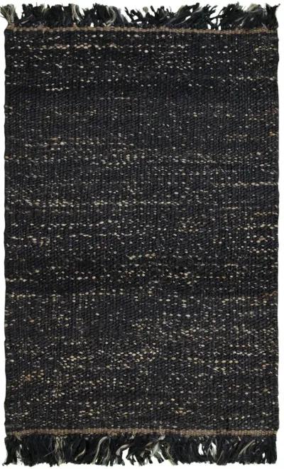 Bengal Black  Jute 9'x12' Rectangle Rug