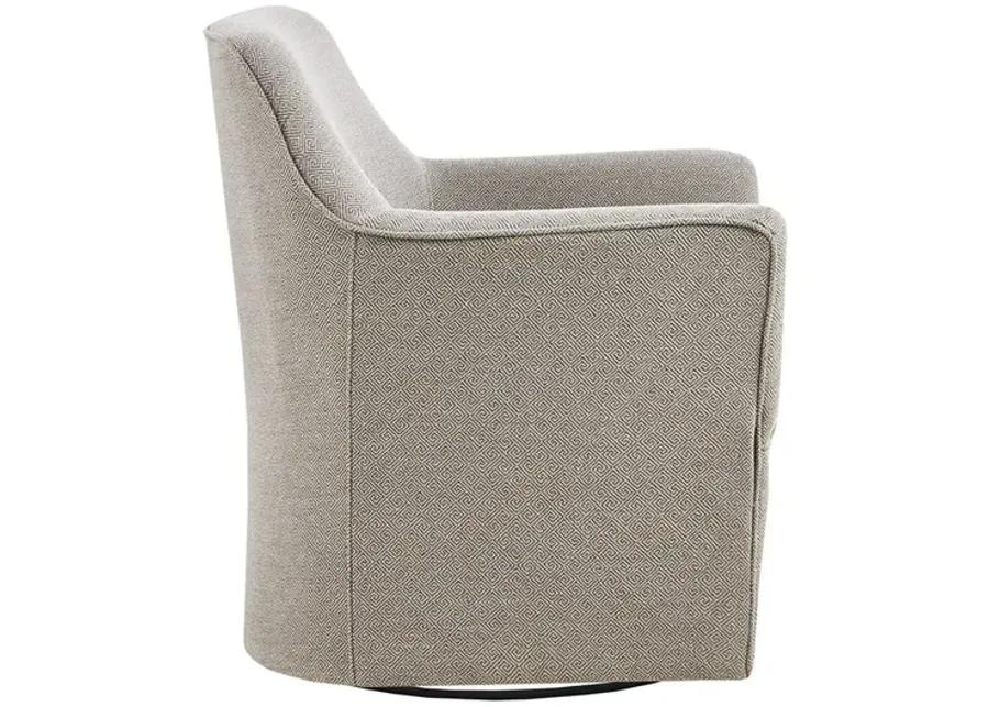 Madison Park Augustine Grey/Taupe Swivel Glider Chair