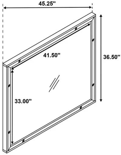 Larue Rectangular Dresser Mirror Silver