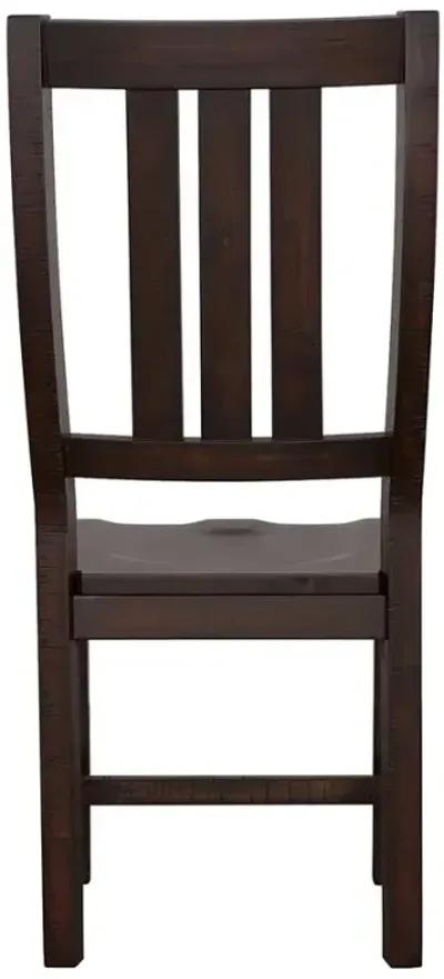 Calandra Slat Back Side Chairs Vintage Java (Set of 2)