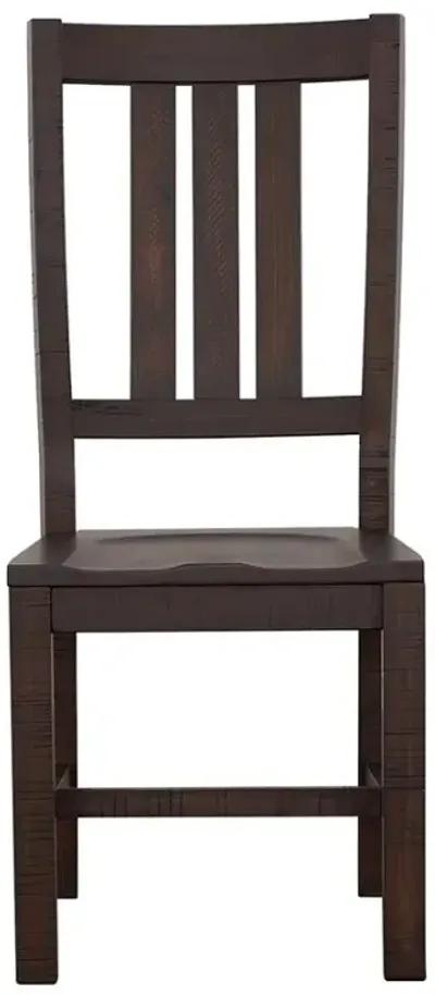 Calandra Slat Back Side Chairs Vintage Java (Set of 2)