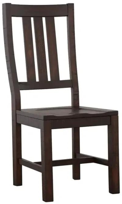 Calandra Slat Back Side Chairs Vintage Java (Set of 2)