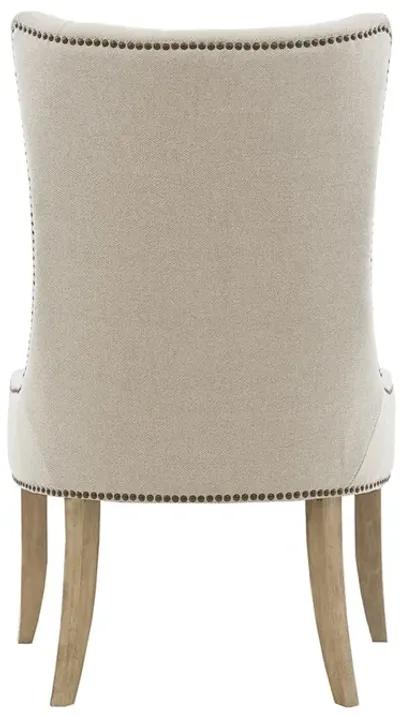 Madison Park Lucas Cream Button Tufted Captain Accent Chair