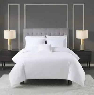 Madison Park Signature 500 Thread Count Luxury Collection White/White 100% Cotton Sateen Embroidered Duvet Cover Set