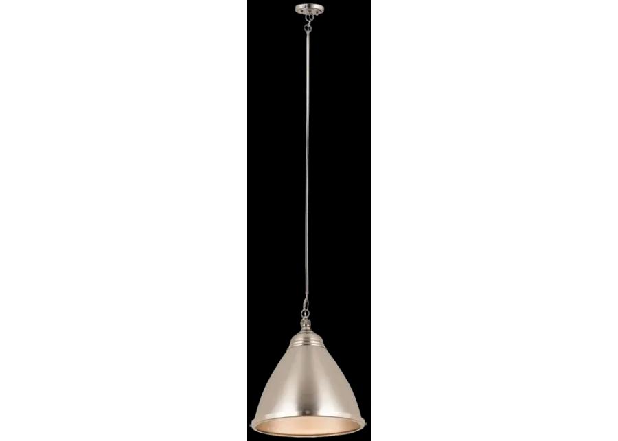 Katelyn 15" Wide 1-Light Pendant - Brushed Steel