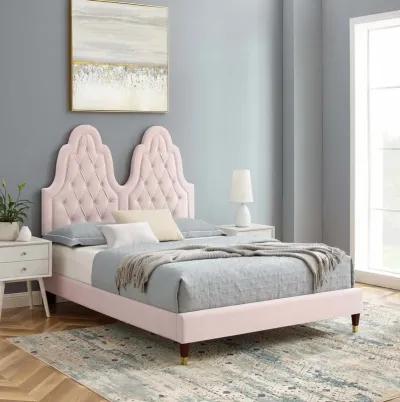 Alexandria Tufted Performance Velvet King Platform Bed