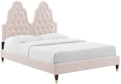 Alexandria Tufted Performance Velvet King Platform Bed