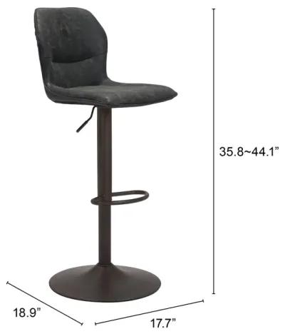 Vital Barstool Vintage Black & Dark Bronze