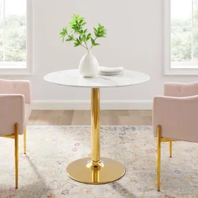 Verne 35" Artificial Marble Dining Table