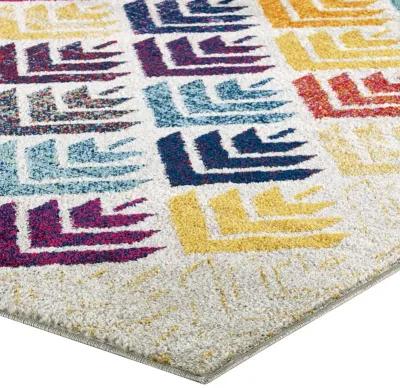 Entourage Florin Abstract Floral 5x8 Area Rug