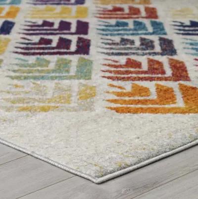 Entourage Florin Abstract Floral 5x8 Area Rug