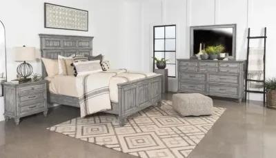 Avenue 4-piece California King Panel Bedroom Set Grey