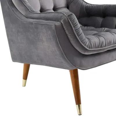 Suggest Button Tufted Performance Lounge Chair