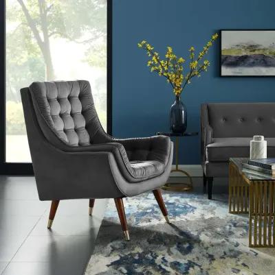 Suggest Button Tufted Performance Lounge Chair