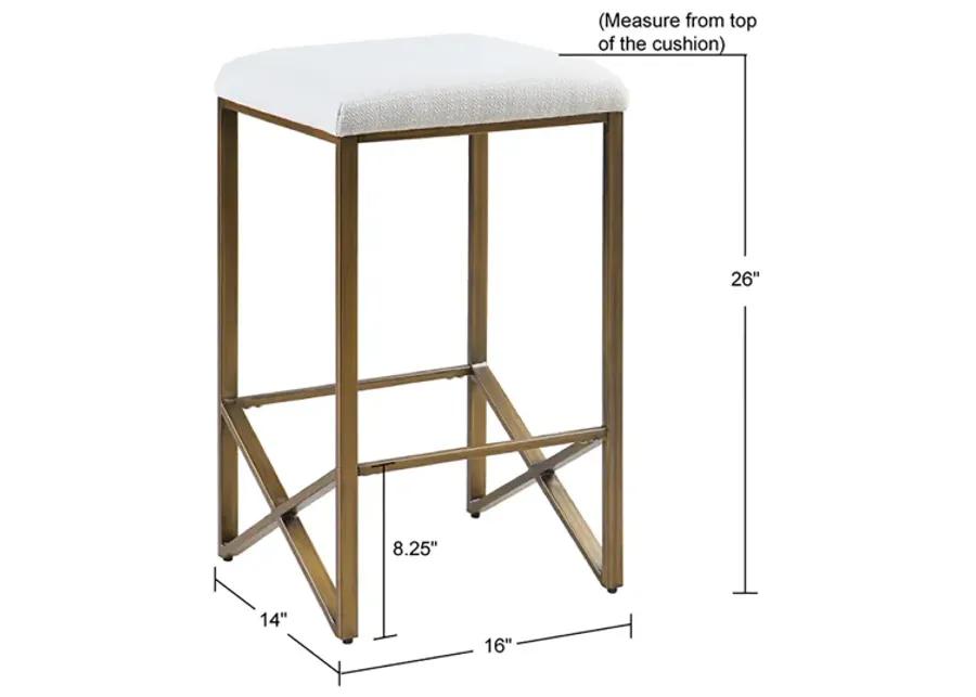 Marino Backless Upholstered Counter Stool