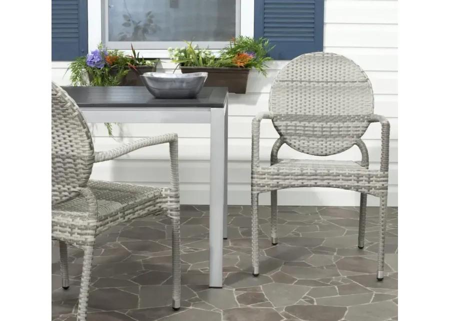 VALDEZ  INDOOR-OUTDOOR STACKING ARM CHAIR  - Set of 2