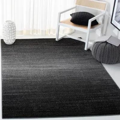 Adirondack Contemporary Dark Grey / Light Grey 9' X 12' Powerloomed Rug