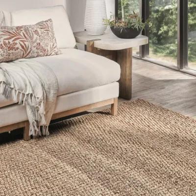 Santa Cruz 5'x8' Jute Handwoven Sustainable Beige Accent Area Rug