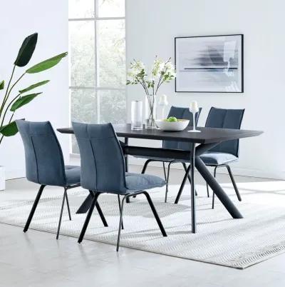 Margot and Blue Rylee 5 Piece Modern Rectangular Dining Set