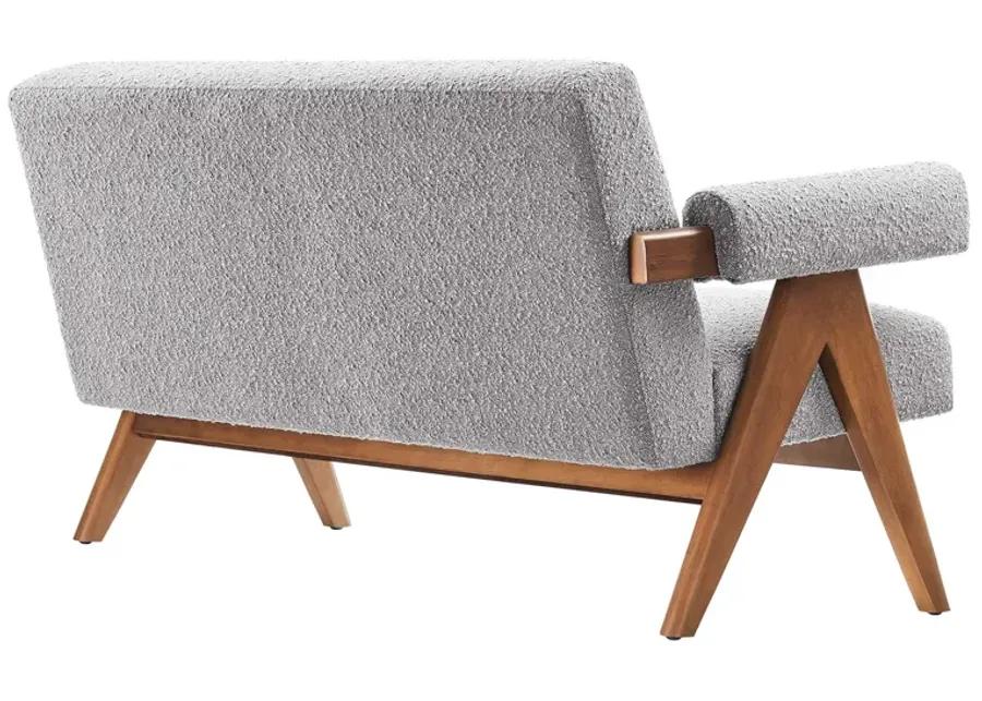 Lyra Boucle Fabric Loveseat