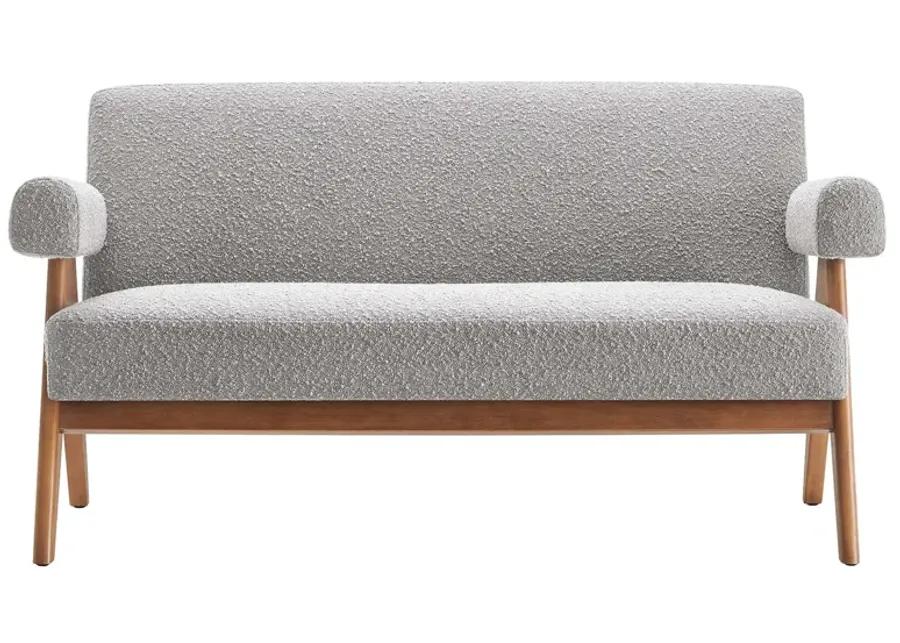 Lyra Boucle Fabric Loveseat