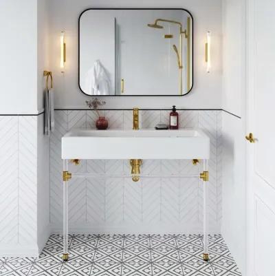 Redeem 40" Acrylic Wall-Mount Bathroom Vanity